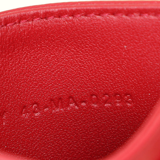 Christian Dior Red Dioramour Dior Caro Freesia Card Holder-Christian Dior-THE CLOSET