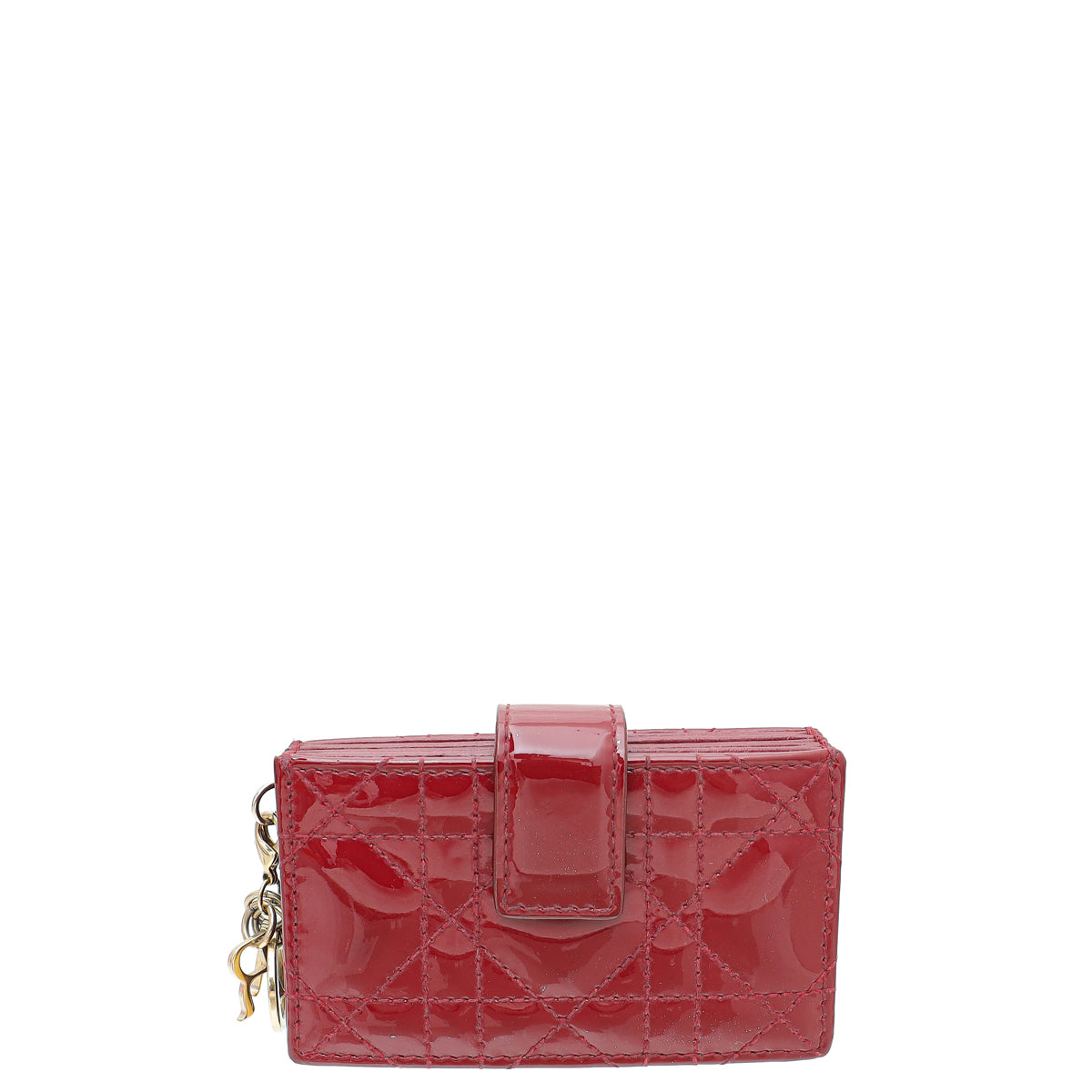 Christian Dior Cherry Lady Dior Gusset Card Holder-Christian Dior-THE CLOSET
