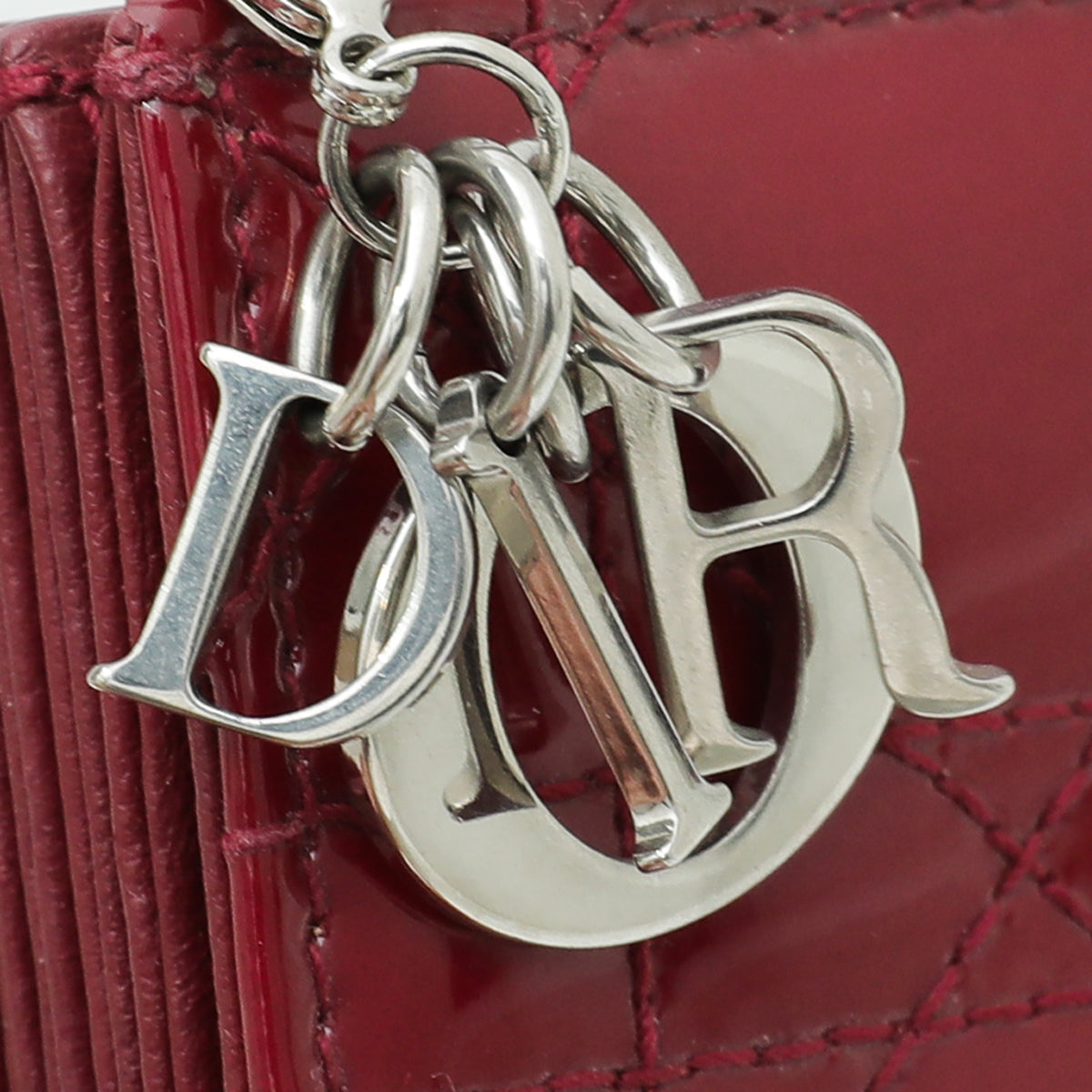 Christian Dior Cherry Red Lady Dior 5-Gusset Card Holder – THE CLOSET