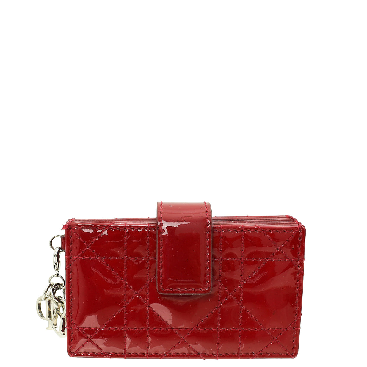 Christian Dior Cherry Lady Dior 5 Gusset Card Holder-Christian Dior-THE CLOSET