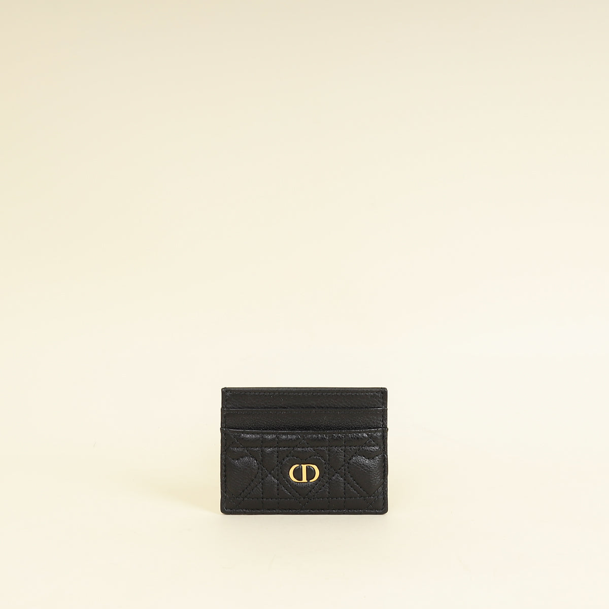 Christian Dior Black Dioramour Dior Caro Freesia Card Holder-Christian Dior-THE CLOSET