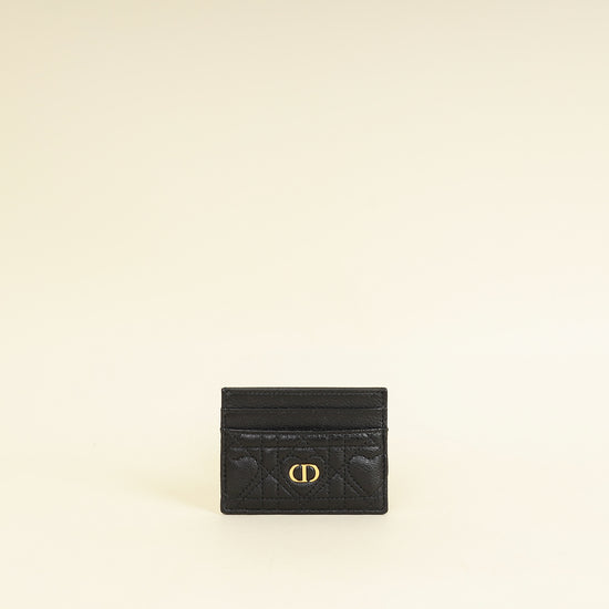 Christian Dior Black Dioramour Dior Caro Freesia Card Holder-Christian Dior-THE CLOSET