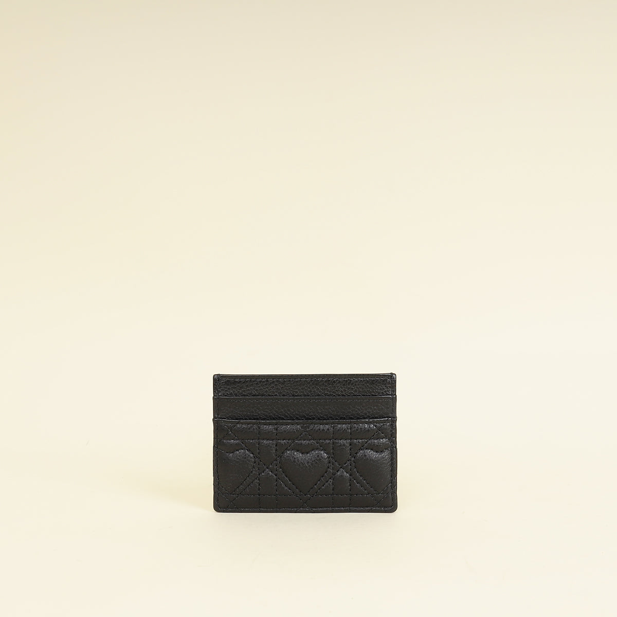 Christian Dior Black Dioramour Dior Caro Freesia Card Holder-Christian Dior-THE CLOSET