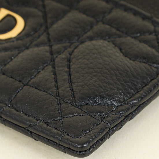 Christian Dior Black Dioramour Dior Caro Freesia Card Holder-Christian Dior-THE CLOSET