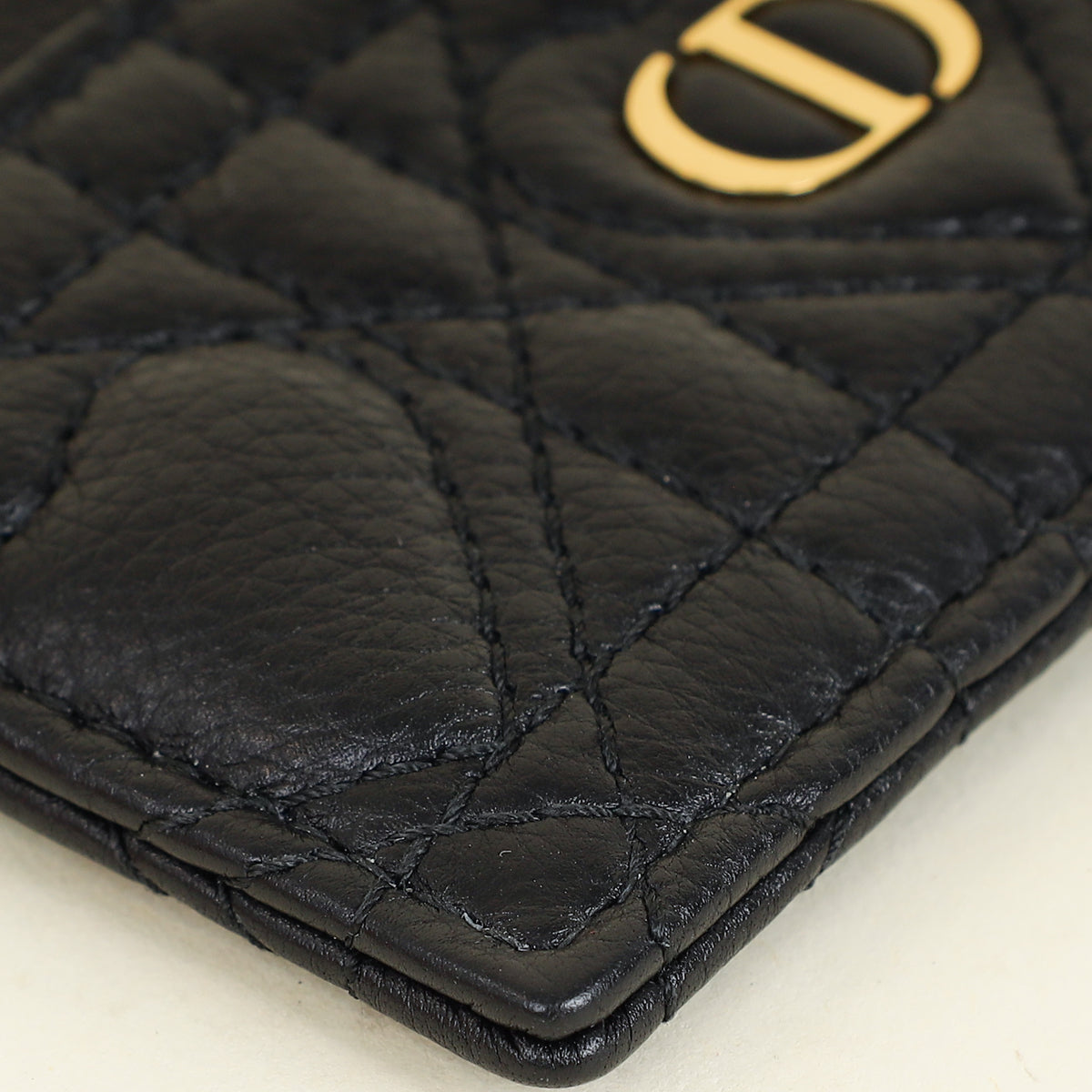Christian Dior Black Dioramour Dior Caro Freesia Card Holder-Christian Dior-THE CLOSET