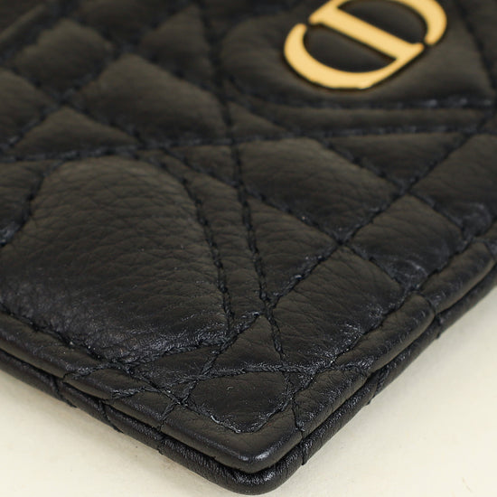 Christian Dior Black Dioramour Dior Caro Freesia Card Holder-Christian Dior-THE CLOSET