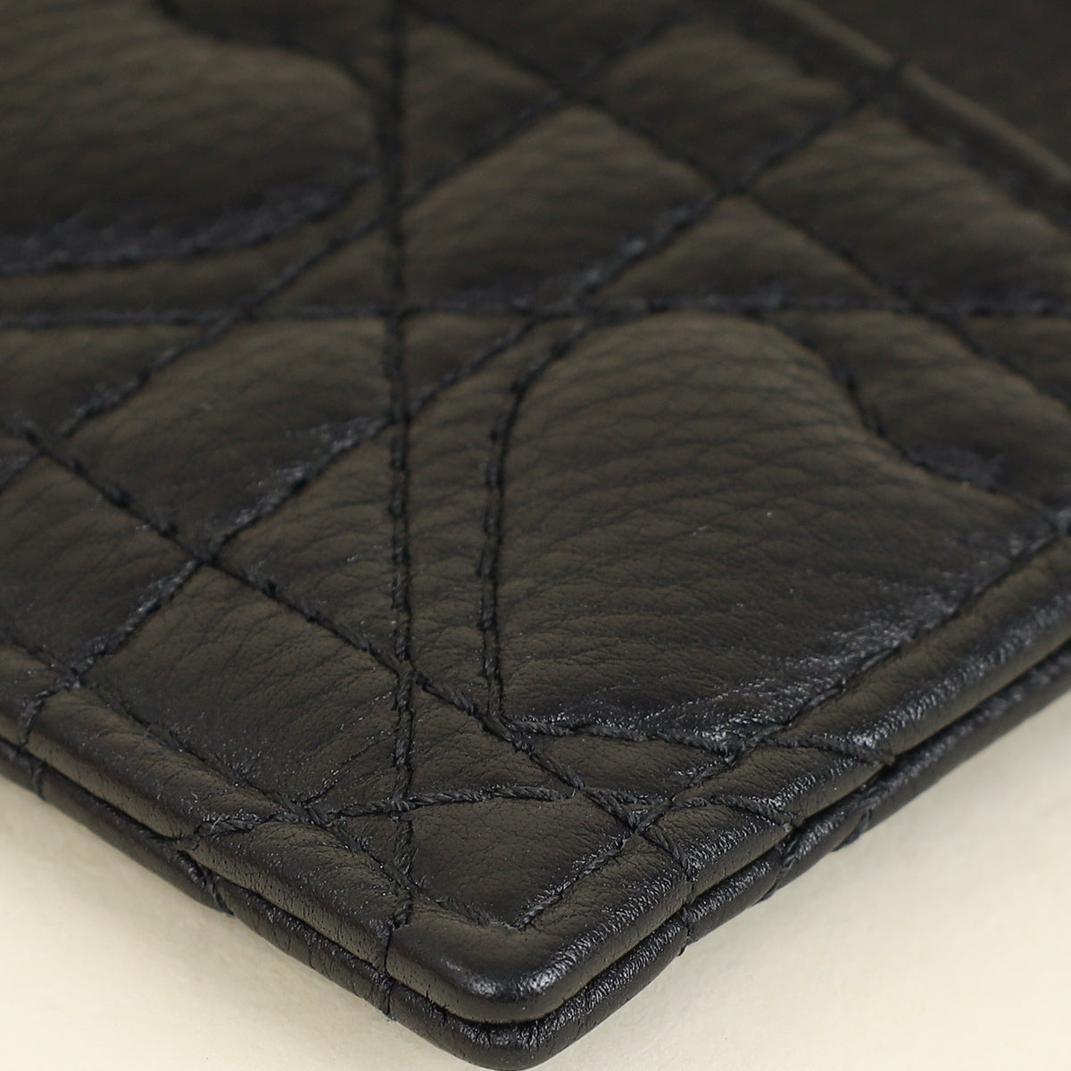 Christian Dior Black Dioramour Dior Caro Freesia Card Holder-Christian Dior-THE CLOSET