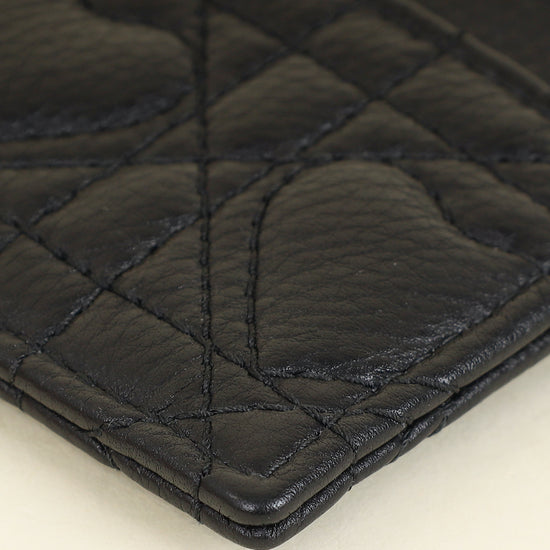 Christian Dior Black Dioramour Dior Caro Freesia Card Holder-Christian Dior-THE CLOSET
