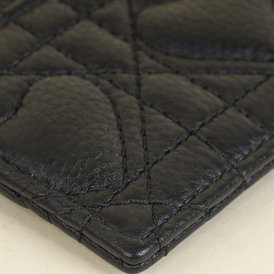 Christian Dior Black Dioramour Dior Caro Freesia Card Holder-Christian Dior-THE CLOSET