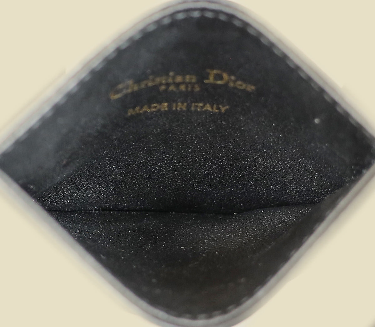 Christian Dior Black Dioramour Dior Caro Freesia Card Holder-Christian Dior-THE CLOSET