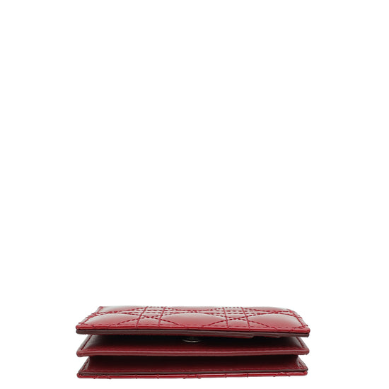 Christian Dior Cherry Lady Dior Mini Wallet