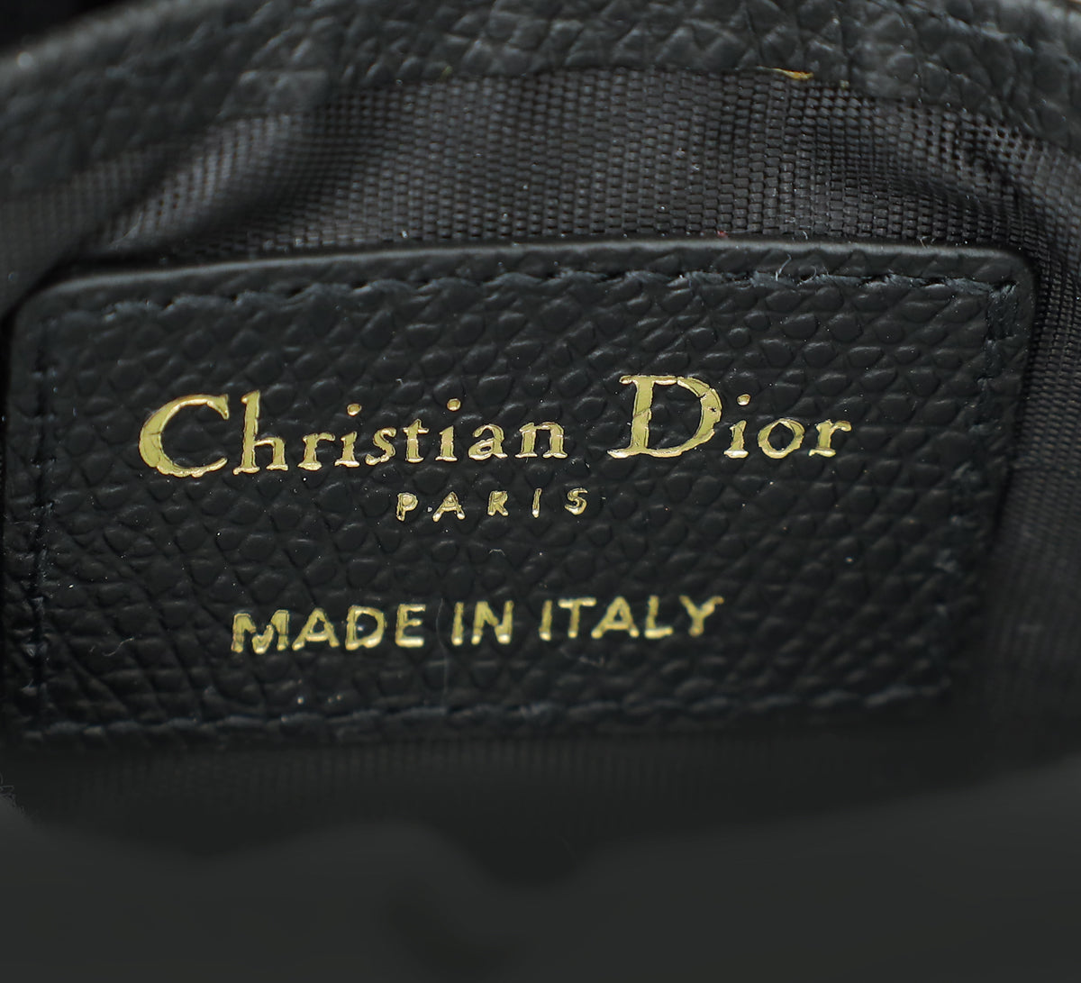 Christian Dior Black 30 Montaigne 5 Gusset Card Holder