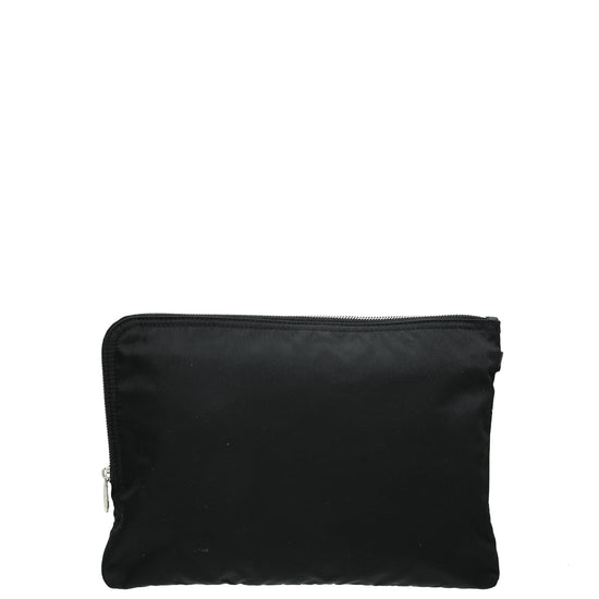 Dolce & Gabbana Logo Print Clutch Bag - Black