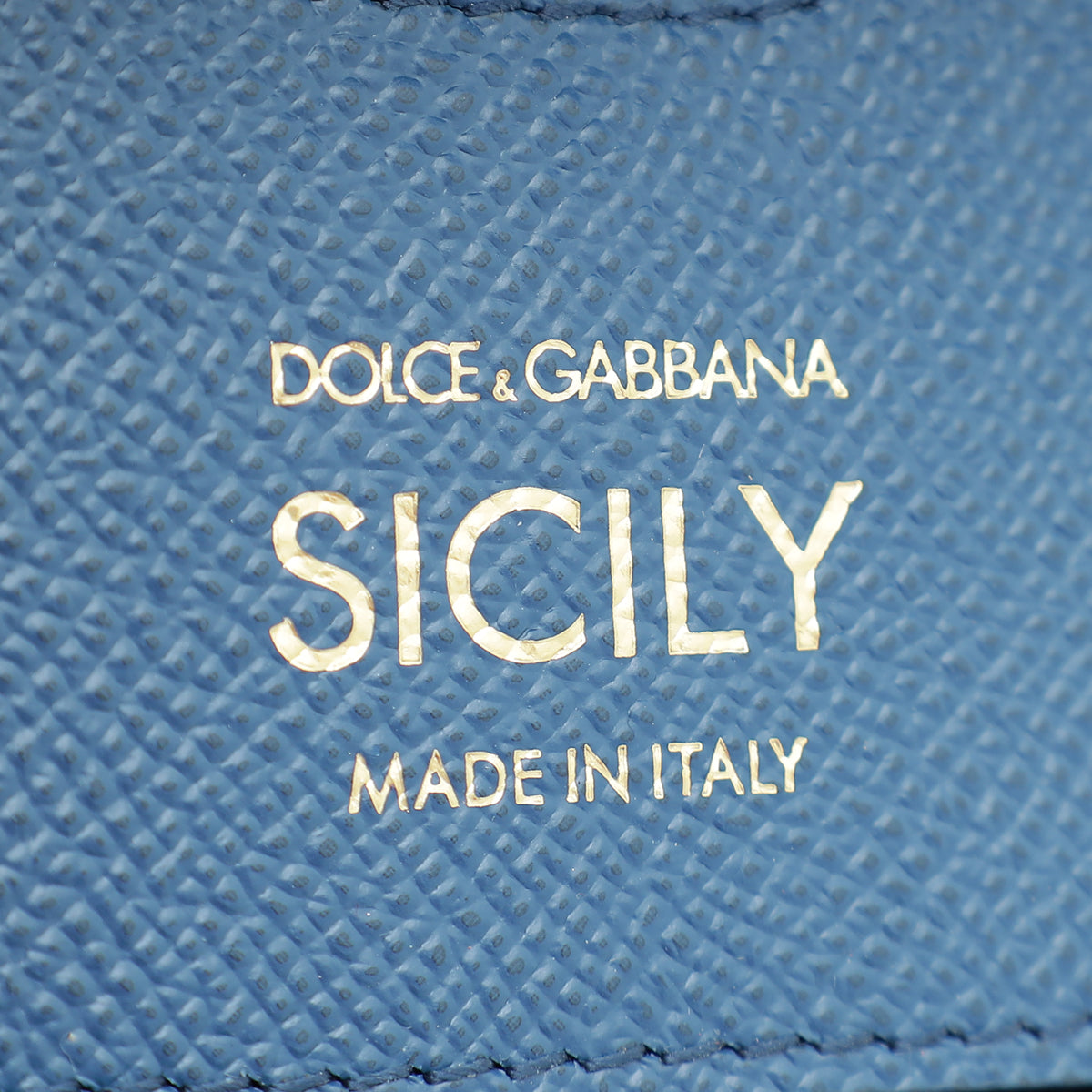 Dolce & Gabbana Blue Dauphine Small Sicily Bag