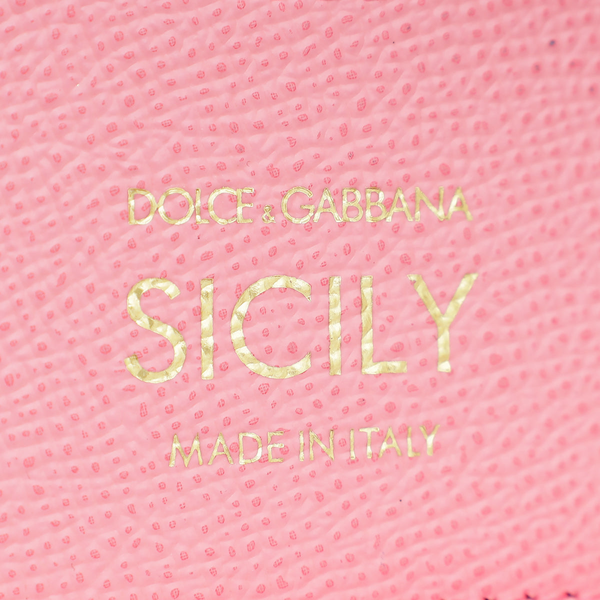 Dolce & Gabbana Pink Sicilty Bag W/ Scarf