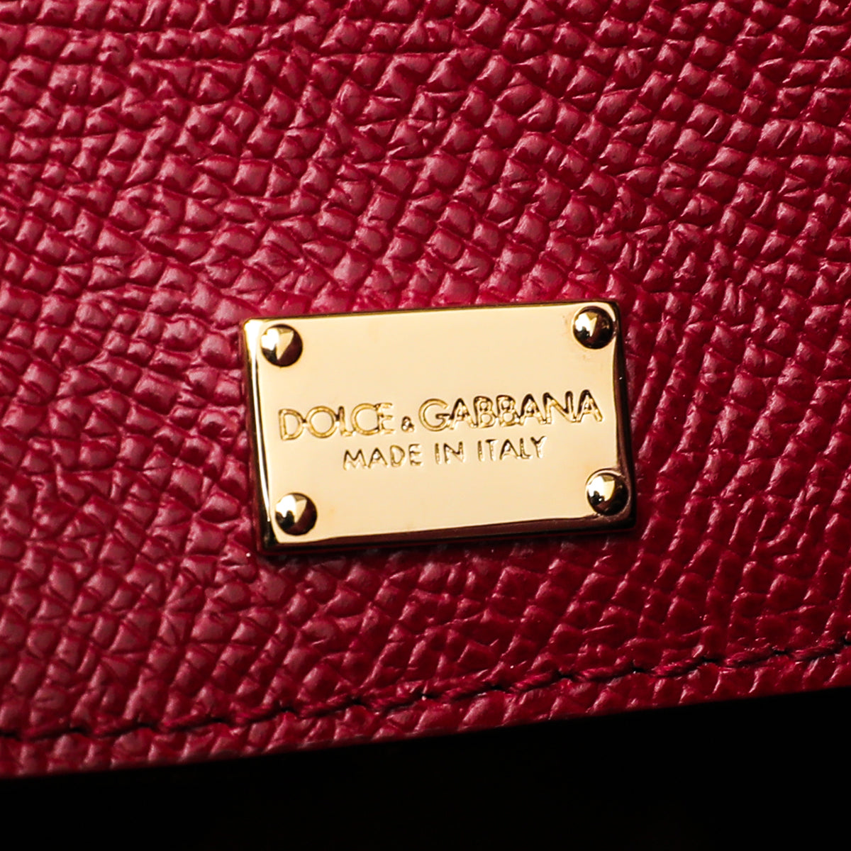Dolce & Gabbana Red Dauphine Medium Sicily Bag