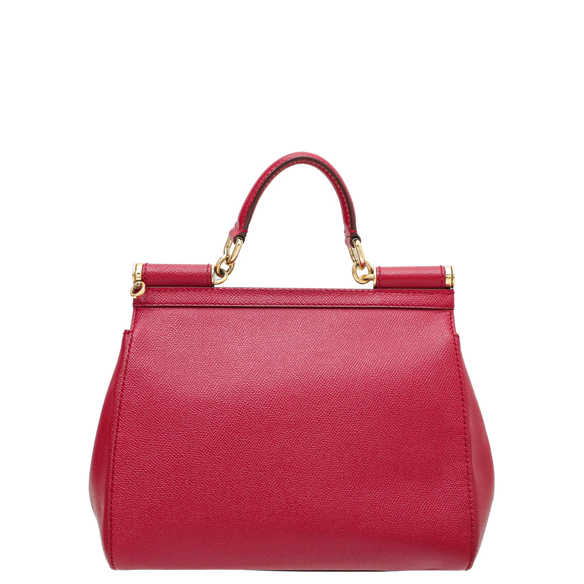 Dolce & Gabbana Red Dauphine Medium Sicily Bag-Dolce & Gabbana-THE CLOSET