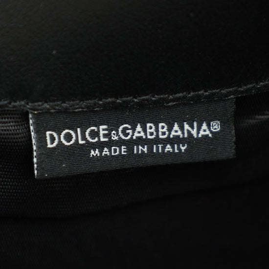 Dolce & Gabbana Black Envelope Clutch