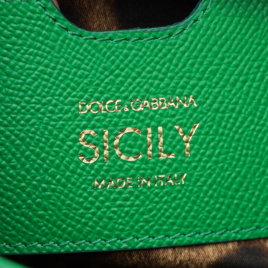 Dolce & Gabbana Green Sicily Dauphine Small Bag