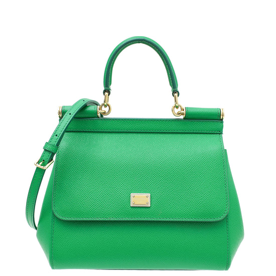 Dolce & Gabbana Green Sicily Dauphine Small Bag