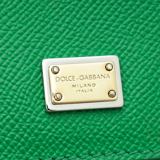 Dolce & Gabbana Green Sicily Dauphine Small Bag