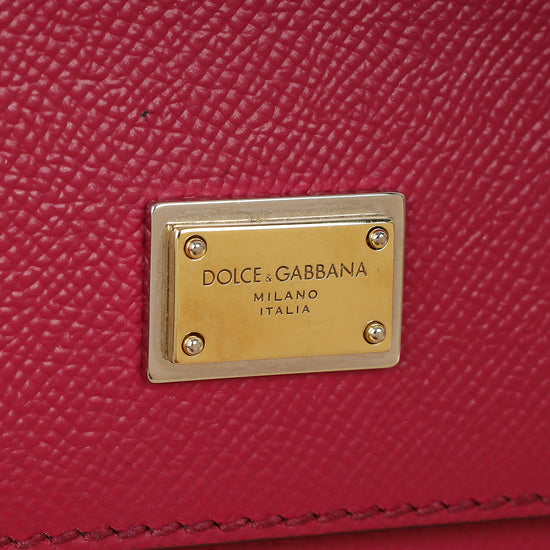 Dolce & Gabbana Fuchsia Sicily Medium Bag