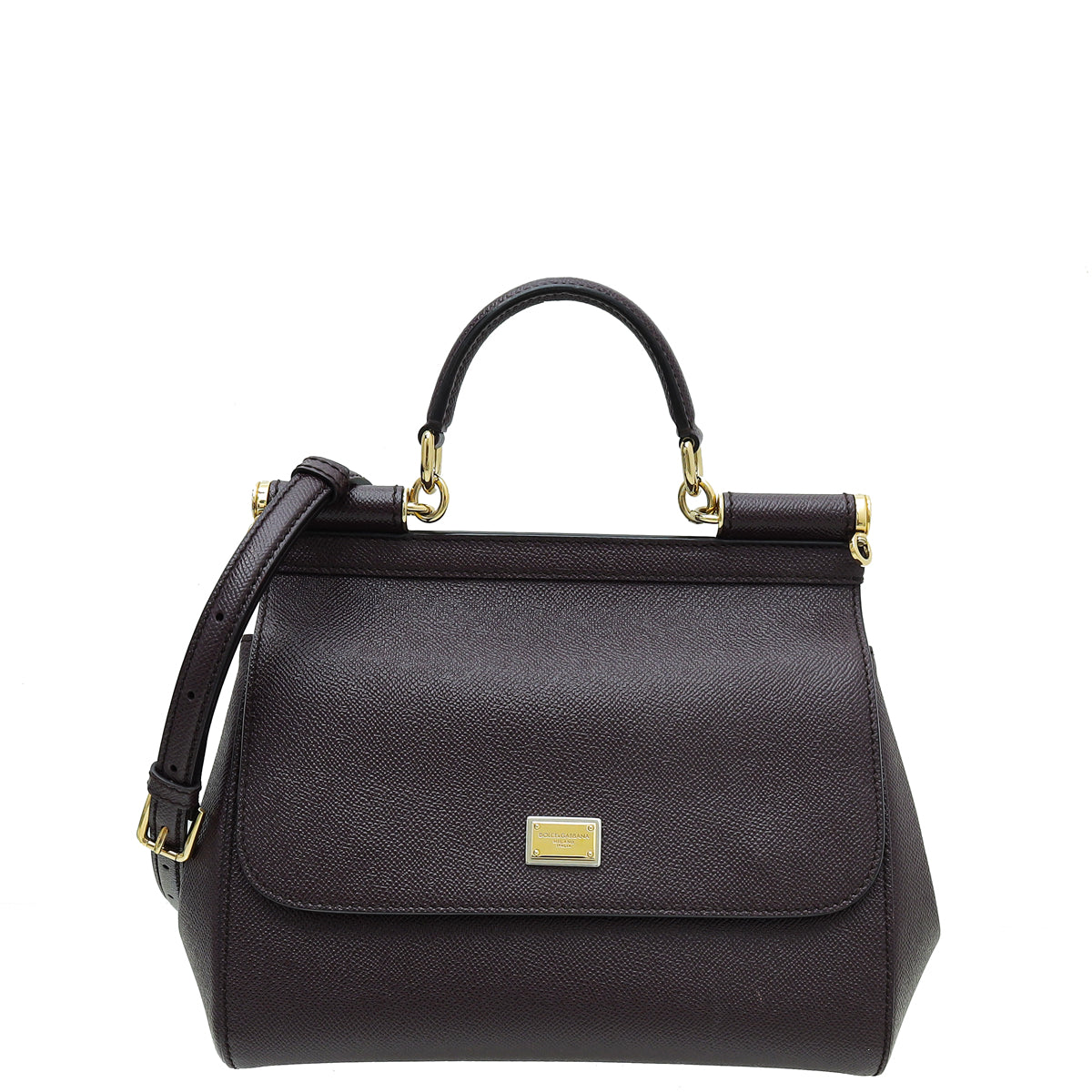 Dolce & Gabbana Medium Sicily Bag In Dauphine Leather In St