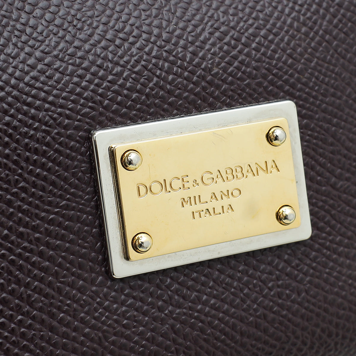 Dolce & Gabbana Dark Violet Dauphine Sicily Large Tote Bag