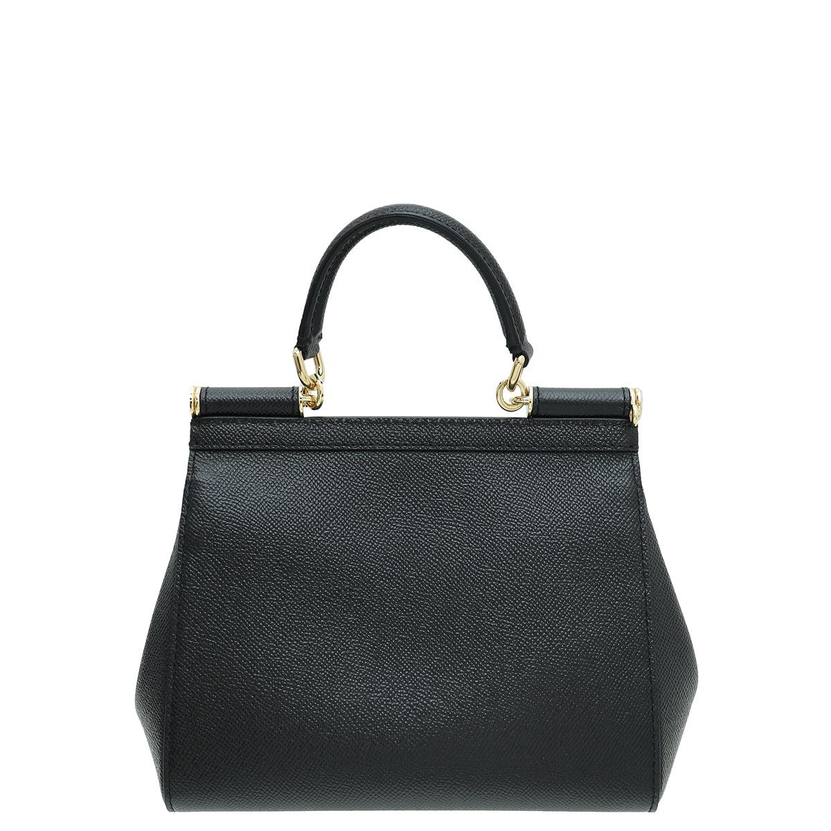 Dolce & Gabbana Black Dauphine Sicily Small Bag-Dolce & Gabbana-THE CLOSET