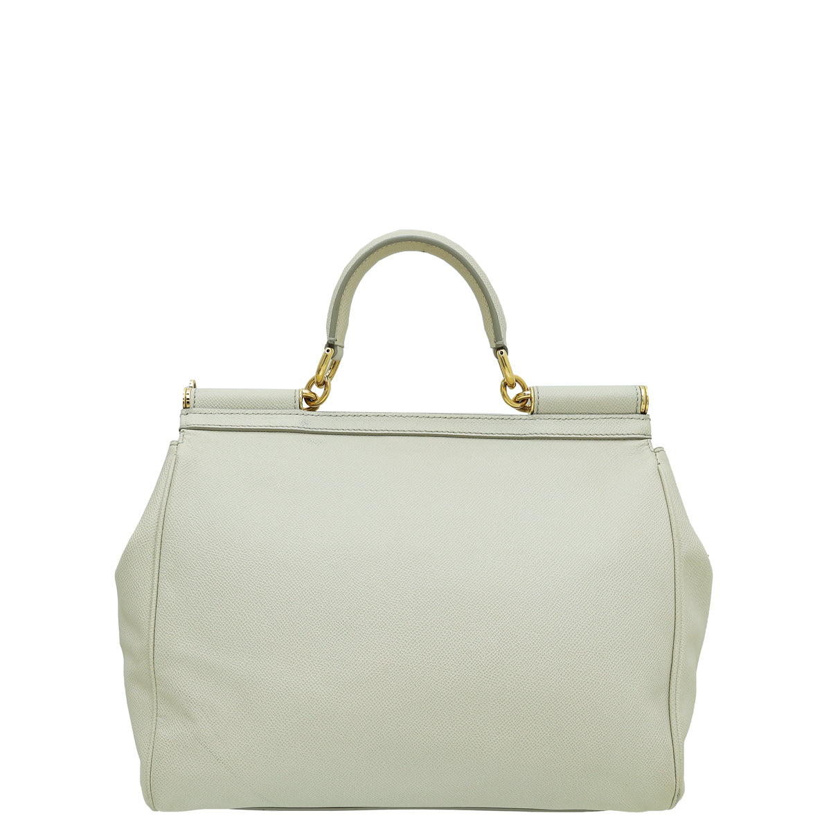 Dolce & Gabbana Light Beige Dauphine Sicily Large Bag-Dolce & Gabbana-THE CLOSET