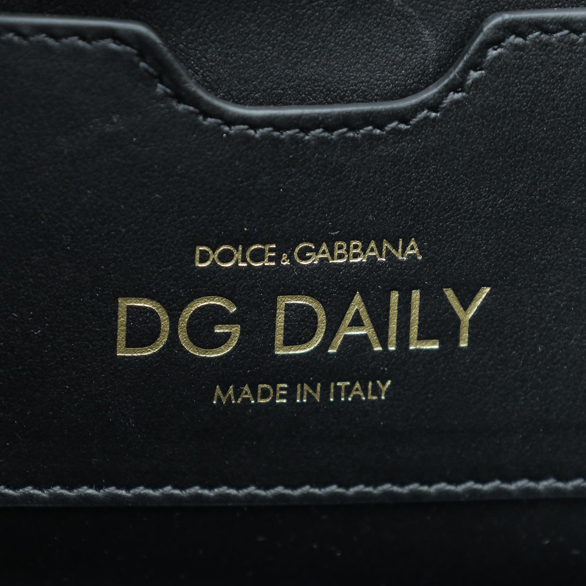 Dolce & Gabbana Black DG Daily Shopper Bag