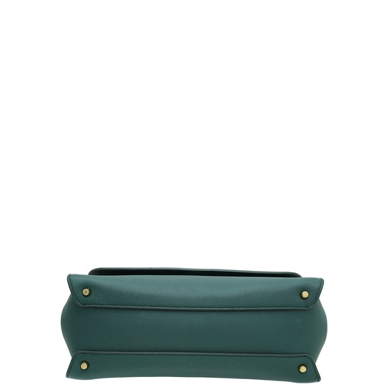 Dolce & Gabbana Green Miss Sicily Large Bag