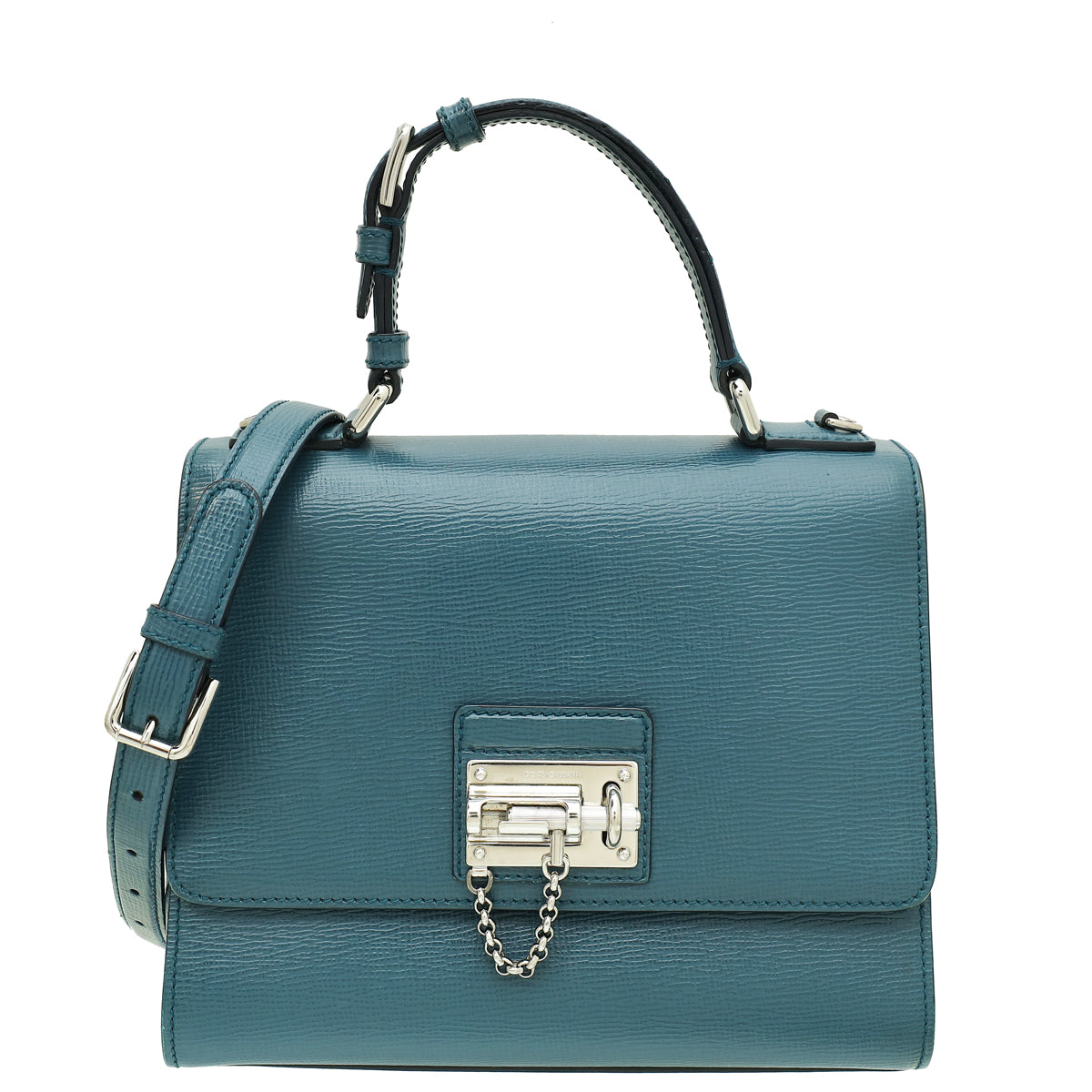 Dolce & Gabbana Blue Gray Miss Monica Medium Bag-Dolce & Gabbana-THE CLOSET