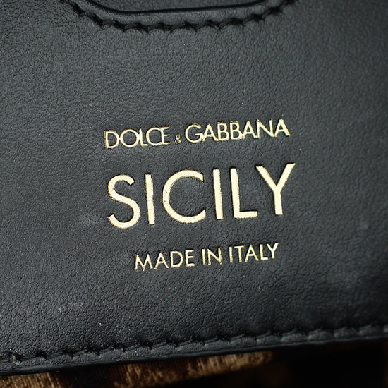 Dolce & Gabbana Black Elongated Sicily Bag-Dolce & Gabbana-THE CLOSET