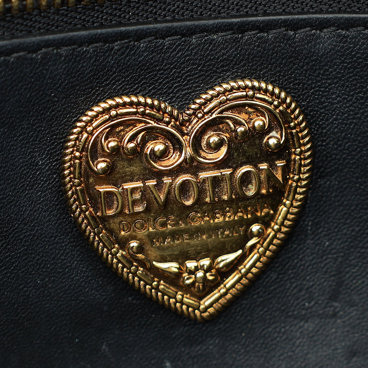 Dolce & Gabbana Bronze Devotion Flap Bag-Dolce & Gabbana-THE CLOSET