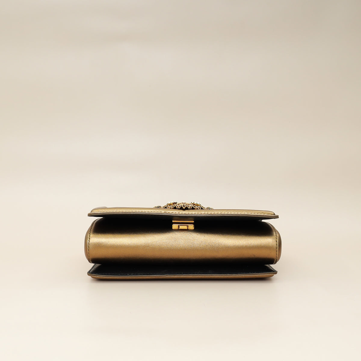 Dolce & Gabbana Bronze Devotion Flap Bag-Dolce & Gabbana-THE CLOSET