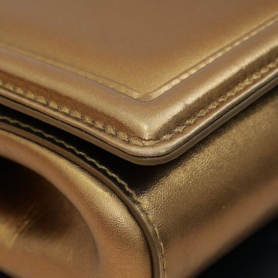 Dolce & Gabbana Bronze Devotion Flap Bag-Dolce & Gabbana-THE CLOSET