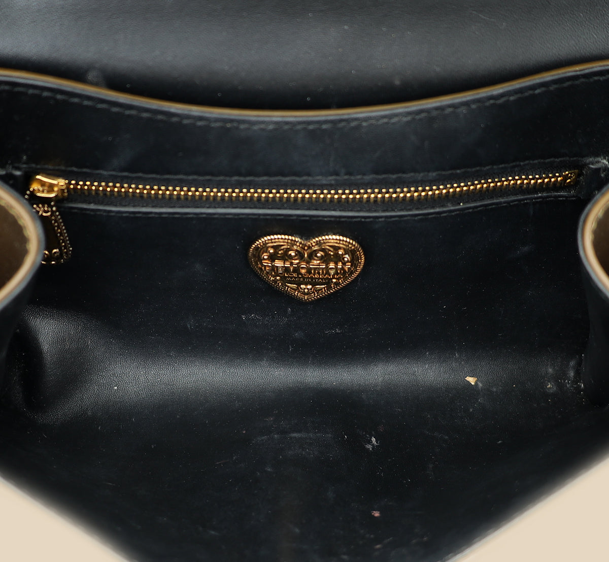 Dolce & Gabbana Bronze Devotion Flap Bag-Dolce & Gabbana-THE CLOSET