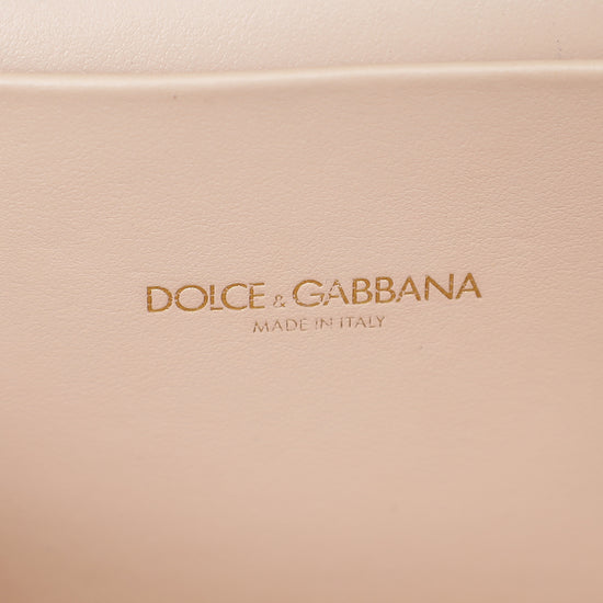 Dolce & Gabbana Pale Pink Devotion Belt Bag-Dolce & Gabbana-THE CLOSET