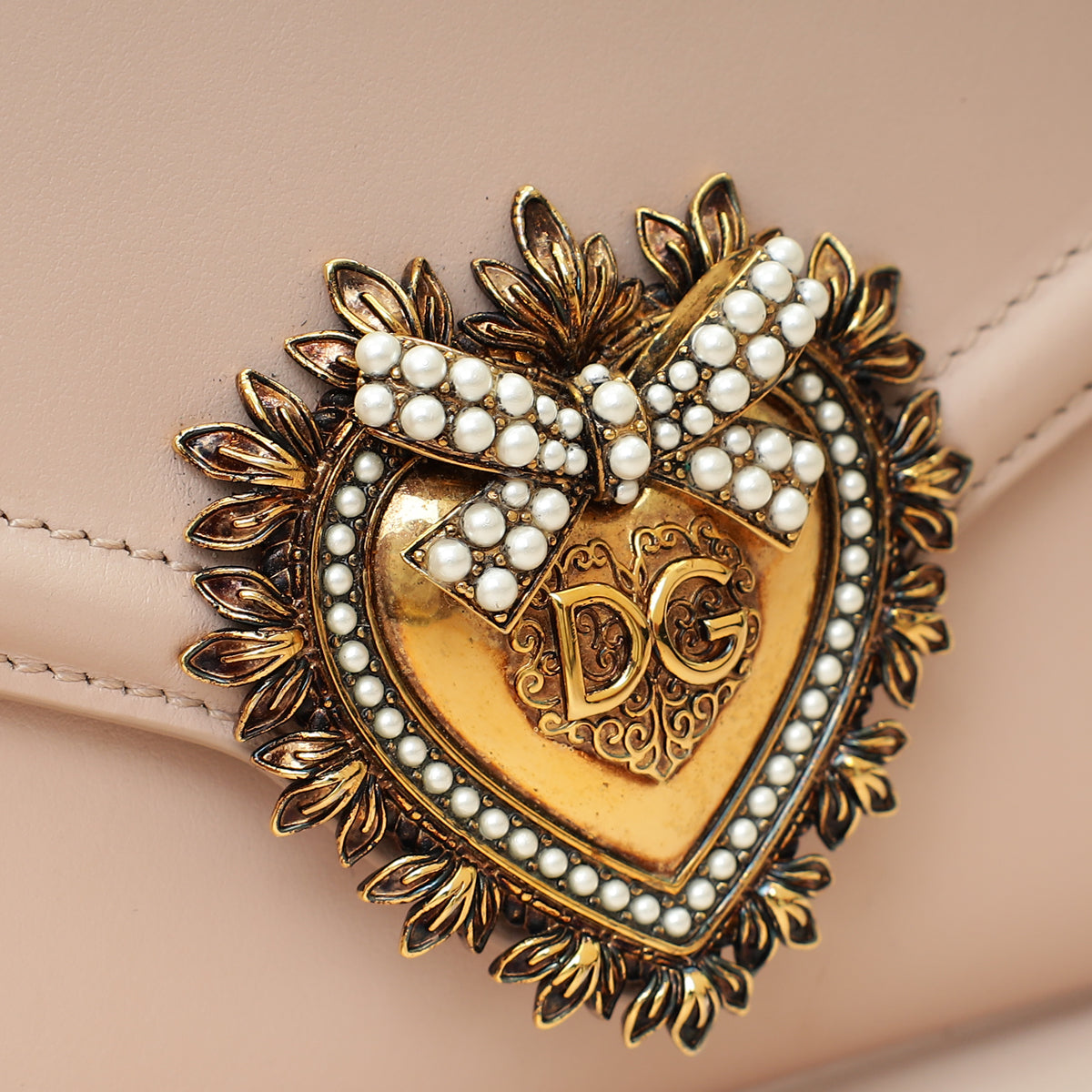 Dolce & Gabbana Pale Pink Devotion Belt Bag-Dolce & Gabbana-THE CLOSET