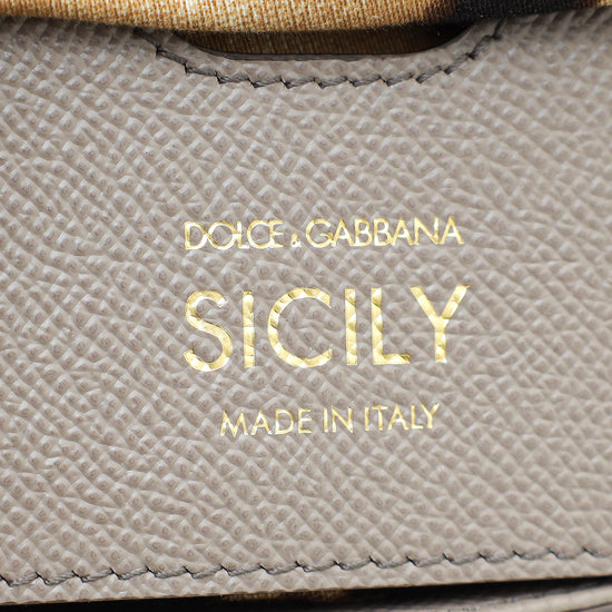 Dolce & Gabbana Grey Dauphine Sicily Small Bag