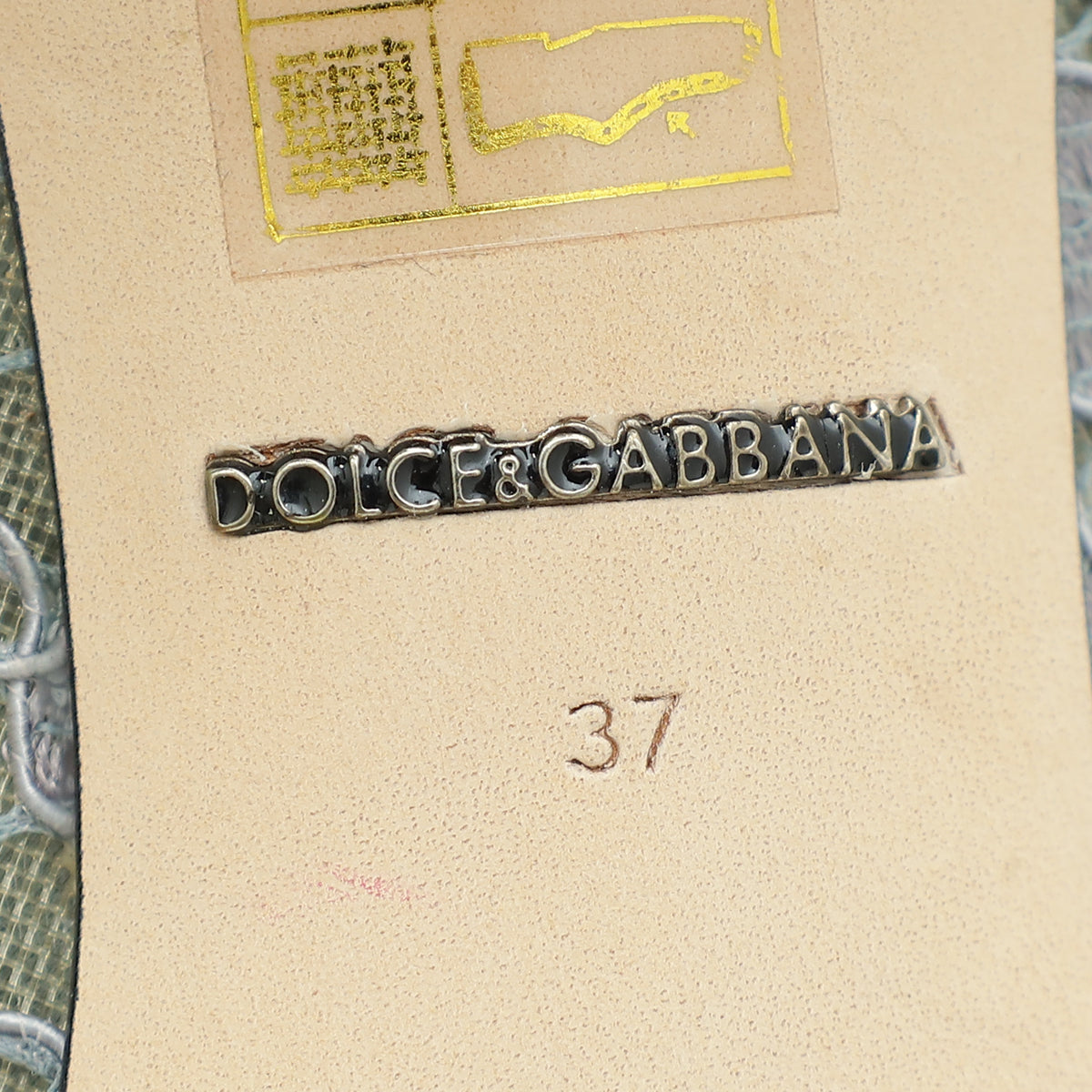 Dolce & Gabbana Gray Lace Bellucci Pump 37