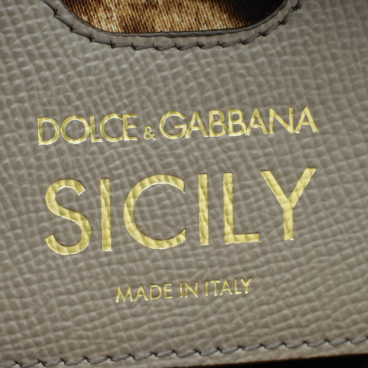 Dolce & Gabbana Grey Dauphine Sicily Small Bag