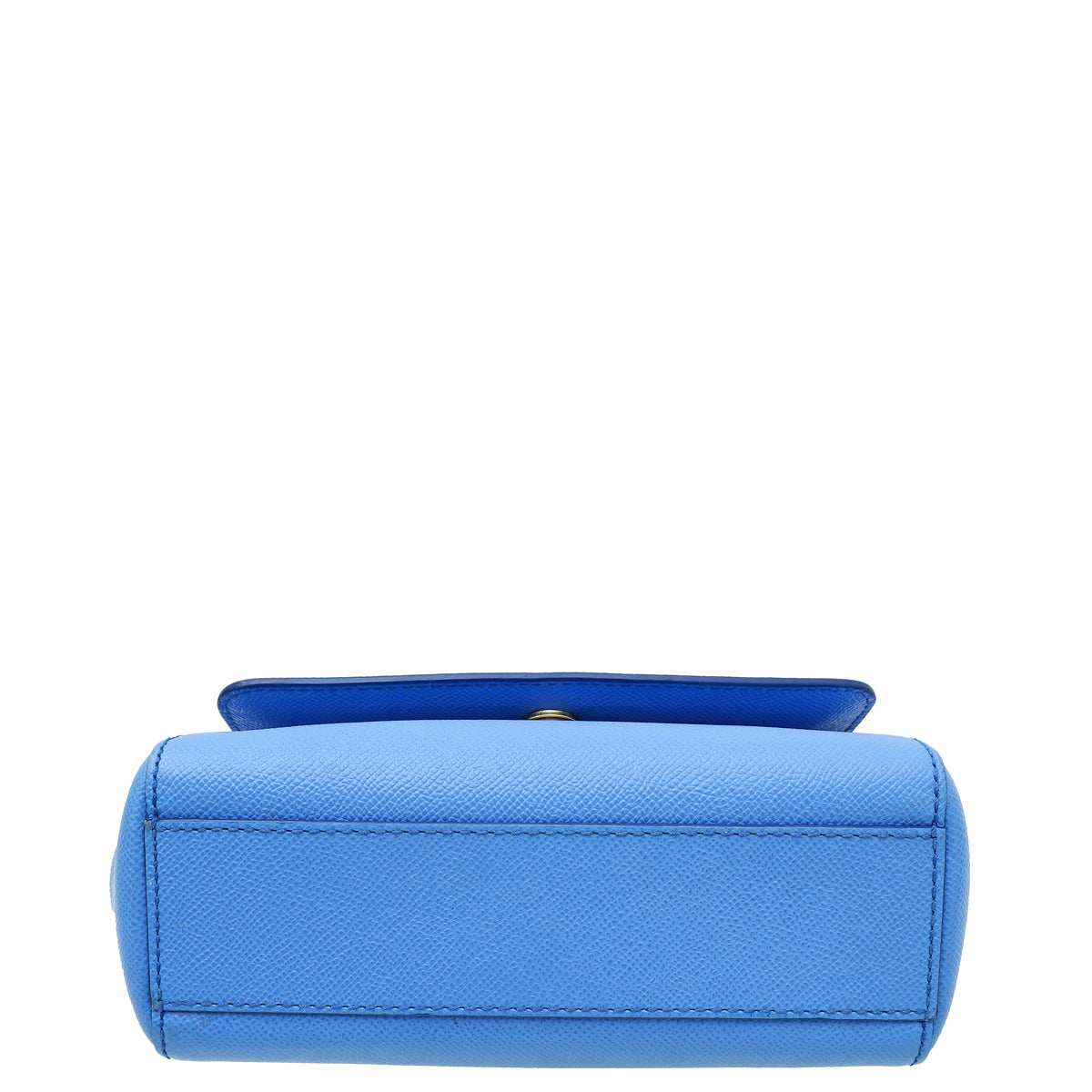 Dolce & Gabbana Blue Dauphine Sicily Small Flap Bag