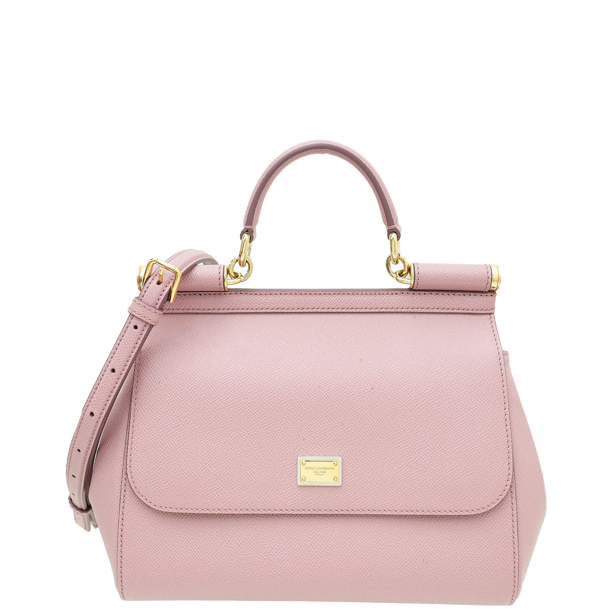 Dolce & Gabbana Mauve Dauphine Sicily Medium Bag-Dolce & Gabbana-THE CLOSET