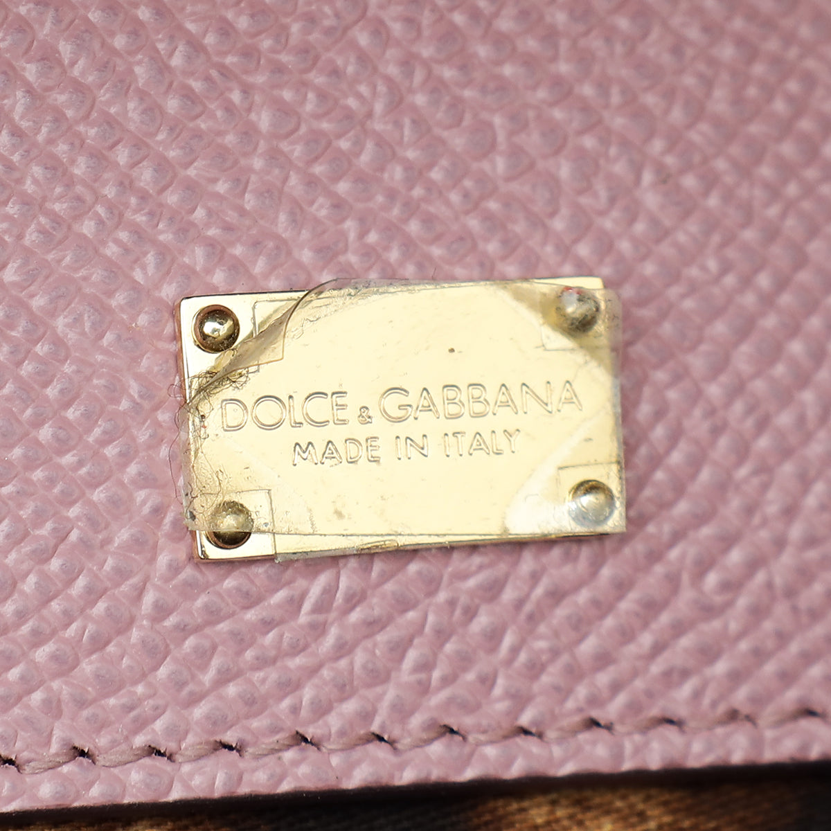 Dolce & Gabbana Mauve Dauphine Sicily Medium Bag