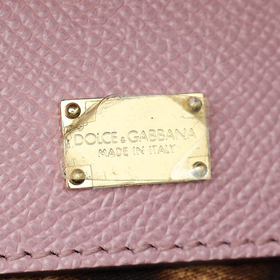 Dolce & Gabbana Mauve Dauphine Sicily Medium Bag