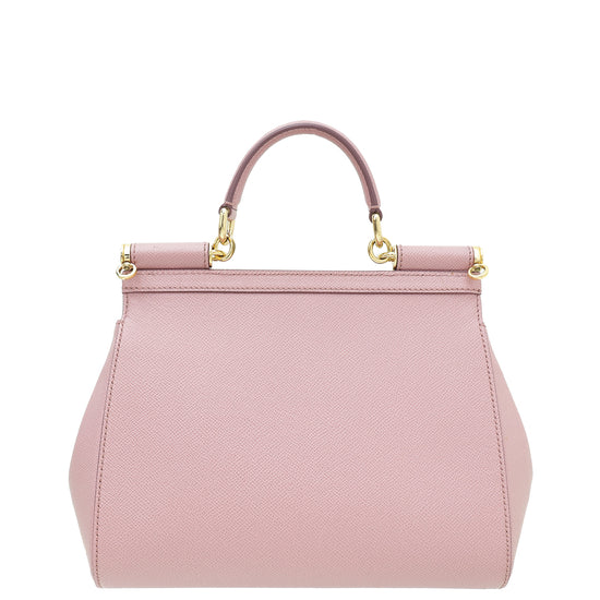 Dolce & Gabbana Mauve Dauphine Sicily Medium Bag