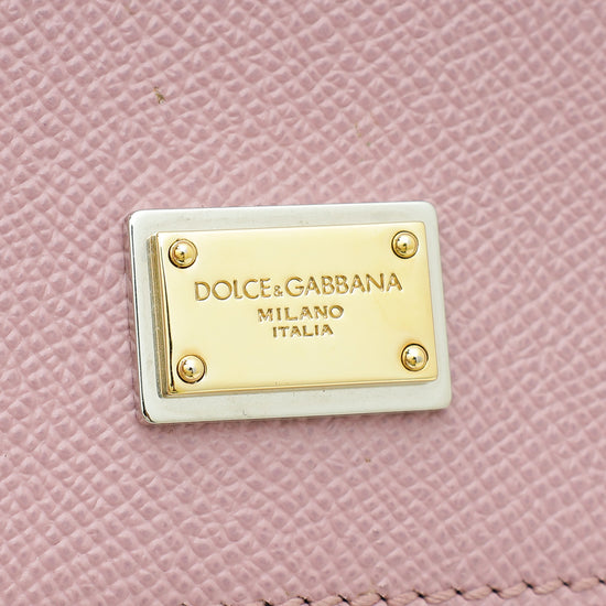 Dolce & Gabbana Mauve Dauphine Sicily Medium Bag