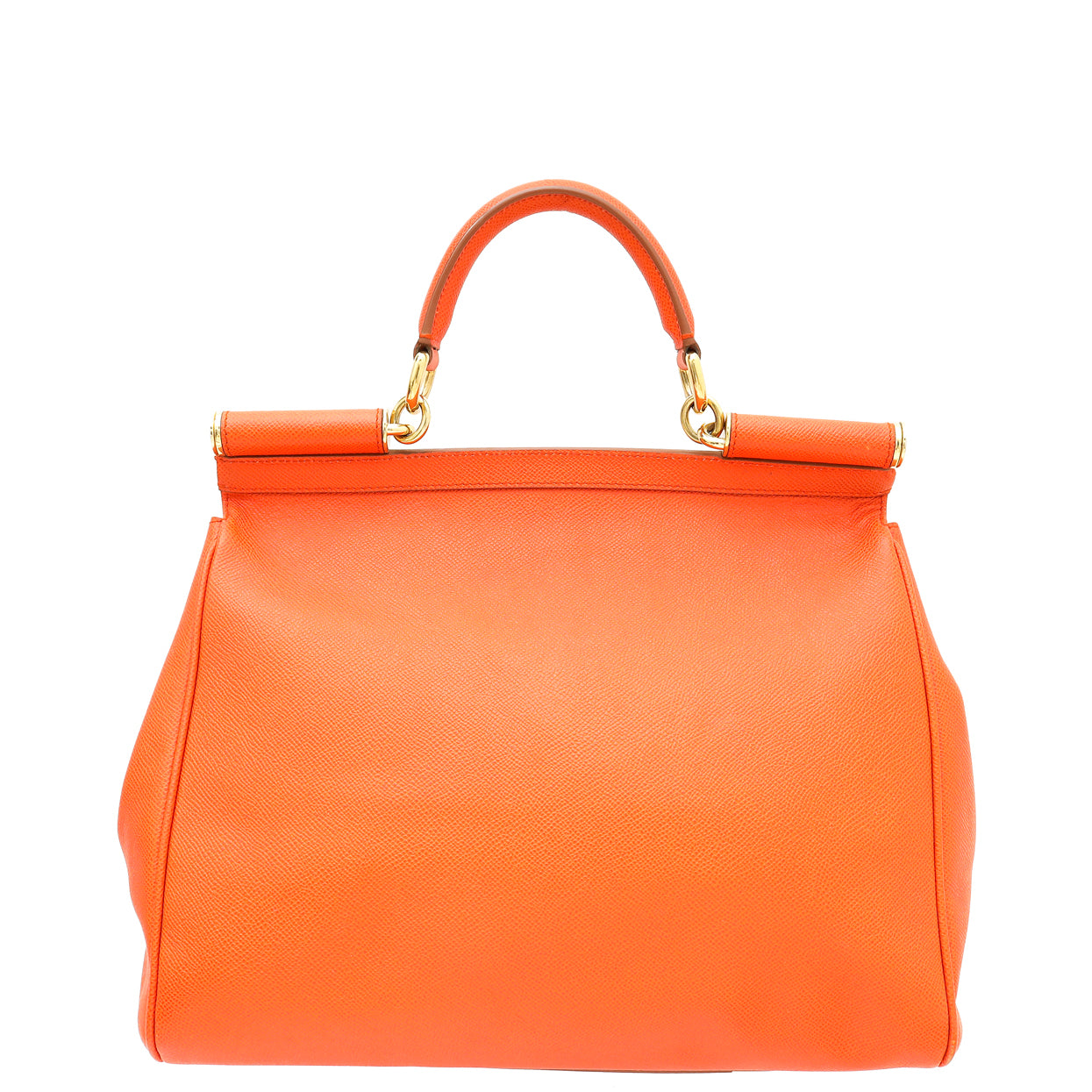 Dolce & Gabbana Orange Dauphine Sicily Large Bag